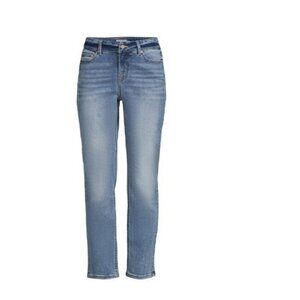 Time and Tru Women's Mid Rise Straight Jeans Short Size 18‎